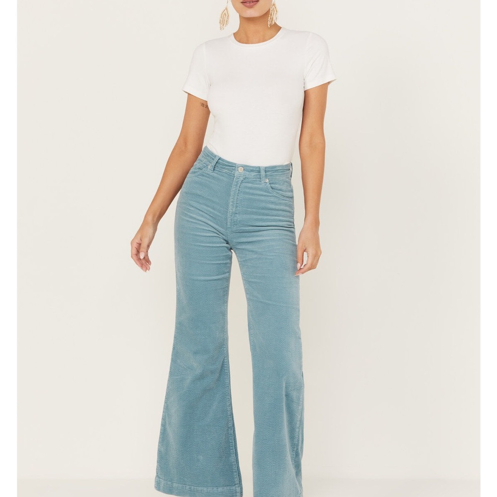 ROLLA'S Light Blue Corduroy Flare Pants